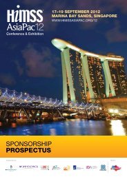 SPONSORSHIP PROSPECTUS - HIMSS AsiaPac