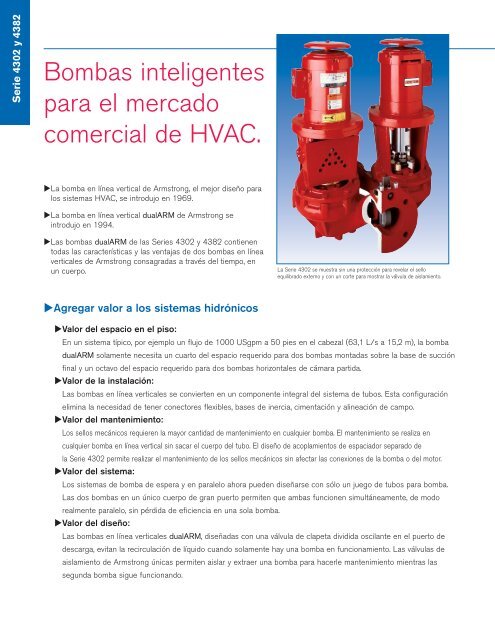 Bombas en lÃƒÂ­nea verticales dualARM - Armstrong Pumps