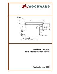 Governor Linkages for Butterfly Throttle Valves - ghp