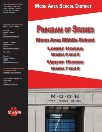 2012-2013 Moon Area Middle School Program of Studies