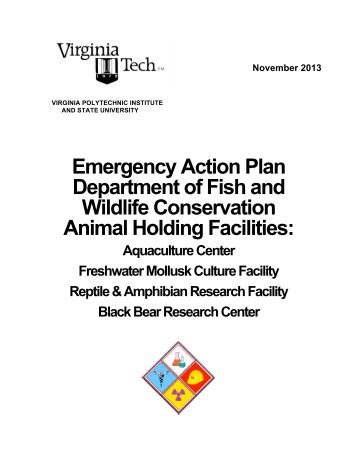 Animal Holding Facilities - Fish and Wildlife Conservation - Virginia ...