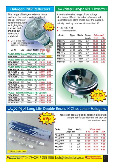 SPRING/SUMMER PROMOTION - National Lamps and Components