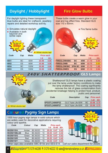 SPRING/SUMMER PROMOTION - National Lamps and Components