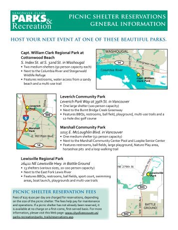 Picnic shelter reservations fact sheet (PDF) - City of Vancouver