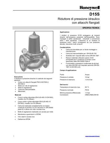 Riduttore di pressione idraulico con attacchi ... - Infobuild energia