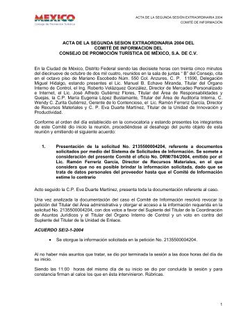 Segunda SesiÃ³n Extraordinaria 2004 - CPTM