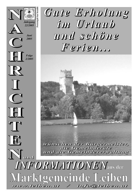 Gemeindezeitung 2/2005 - Marktgemeinde Leiben