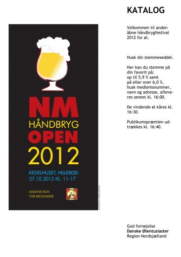 KATALOG-2012 dommer - Danske Ølentusiaster