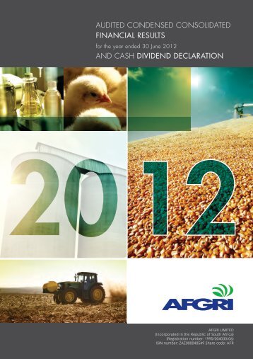 AUDITED CONDENSED CONSOLIDATED FINANCIAL ... - AFGRI