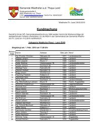 Kundmachung WahlvorschlÃ¤ge - Waidhofen an der Thaya-Land