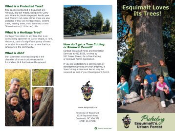 Esquimalt Loves Its Trees! - Township of Esquimalt
