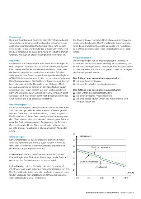 Symphony Plus für Industrie Turbinen S-TurboCONTROL