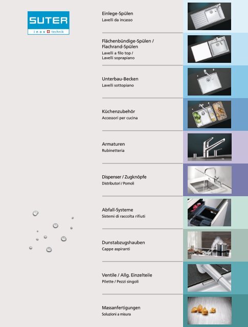 SpÃƒÂ¼len und Becken: Preisliste 2012 - Suter Inox AG