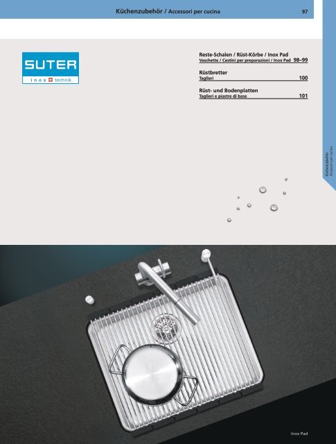 SpÃƒÂ¼len und Becken: Preisliste 2012 - Suter Inox AG