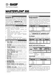 Datasheet - Masterflow 410 Plus - BASF Construction Chemicals