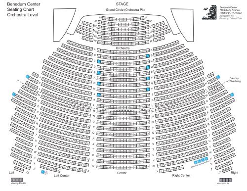 August Wilson Center Pittsburgh Seating Chart