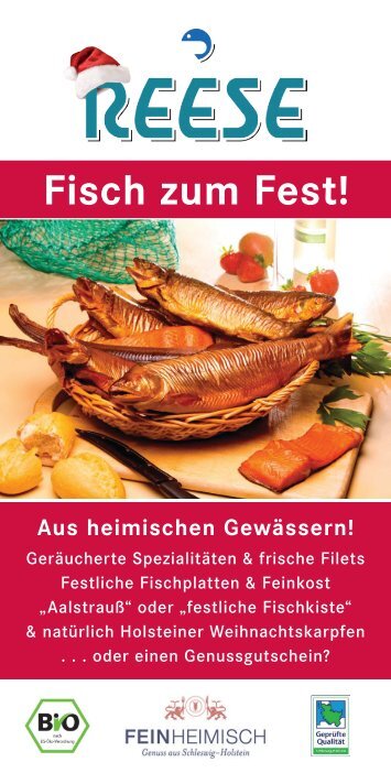 den Flyer herunterladen (PDF) - Fischzucht Reese