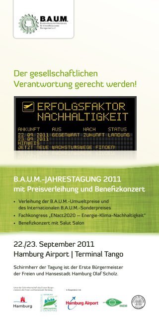 Der gesellschaftlichen Verantwortung gerecht werden! - B.A.U.M. e.V.