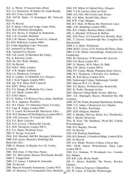 CALL BOOK 1920 - 1930 - Highfields Amateur Radio Club