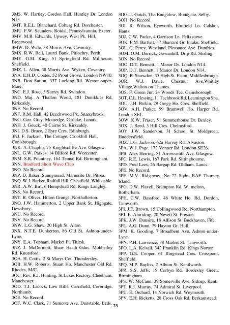 CALL BOOK 1920 - 1930 - Highfields Amateur Radio Club