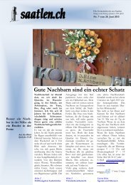 Nr. 7.1 - Evangelisch-reformierte Kirchgemeinde Saatlen