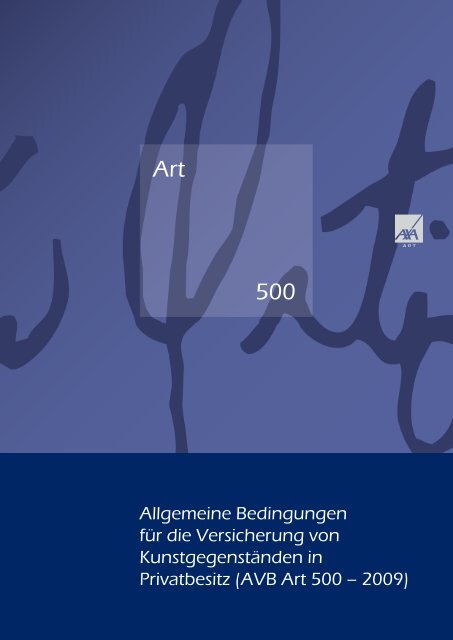 Art 500 Allgmeine Versicherungsbedingungen 1 25 Mb Axa Art