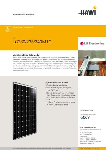 LG230/235/240M1C - Global Energy