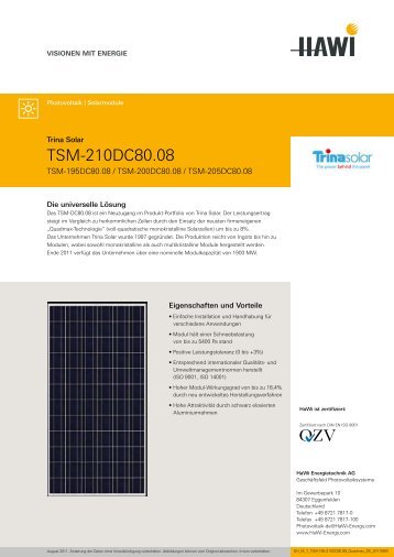 Datenblatt herunterladen - Global Energy