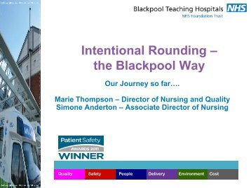 Intentional Rounding â the Blackpool Way - NHS North West