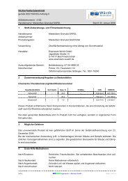 Sicherheitsdatenblatt gemäß 91/155/EWG - Eisenwerk Würth