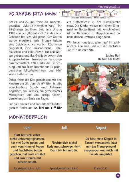 Gemeindebrief 03/2013 - Evangelische Kirchengemeinde Alzey