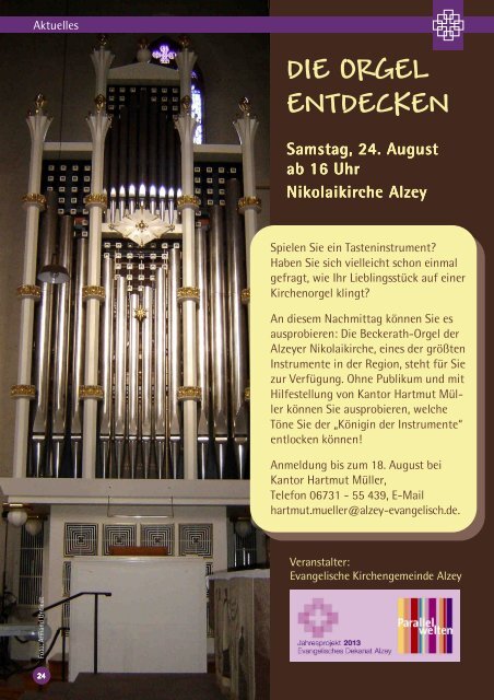 Gemeindebrief 03/2013 - Evangelische Kirchengemeinde Alzey