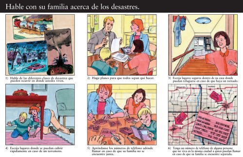 Hable con su familia acerca de los desastres.