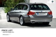 PRICE LIST. - BMW Ireland