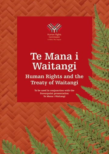 Te Mana i Waitangi - Human Rights Commission