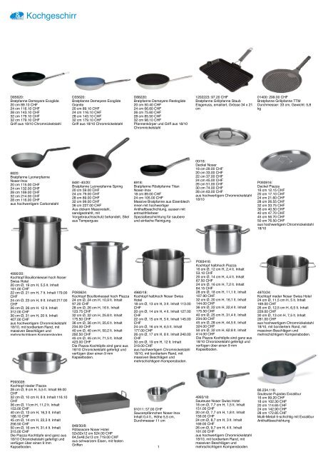 Küchen-Equipment - B&N Service AG