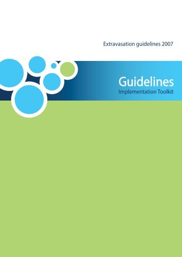 Extravasation guidelines 2007 - the European Oncology Nursing ...