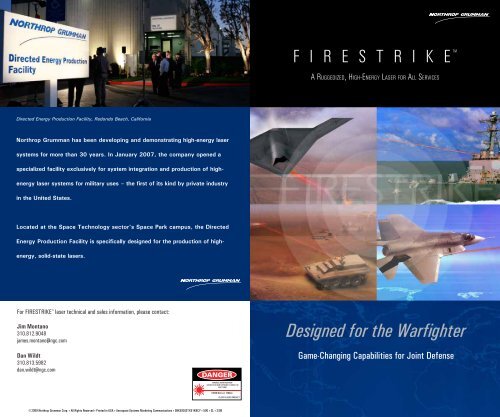 Firestrike Brochure - Northrop Grumman Corporation
