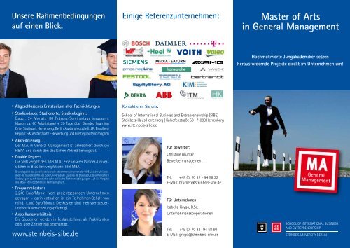 Flyer - M.A. in General Management - School of International ...