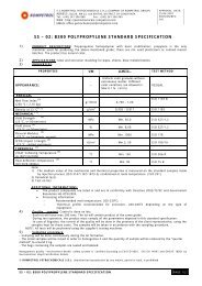 SS â€“ 02: B300 POLYPROPYLENE STANDARD SPECIFICATION