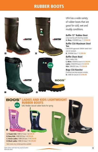 csa approved rubber boots