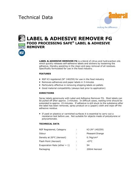 Label Adhesive Remover