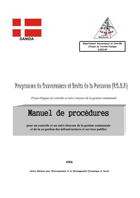 Manuel de procÃ©dures (format pdf, 1.5 Mo) - Djidja