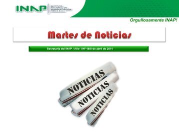 Boletín "Martes de Noticias" - Inap