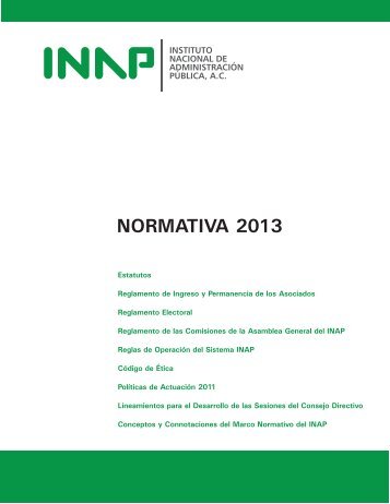 10. Normativa 2013 del INAP