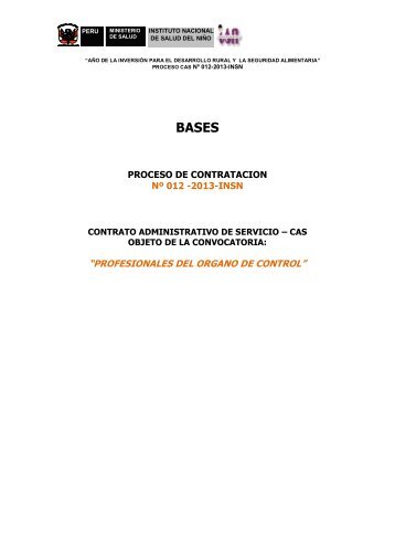 CAS_012_2013 Profesionales OCI[1].pdf - Instituto Nacional de ...