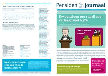 Pensioen journaal - Pensioenfonds Metaal en Techniek