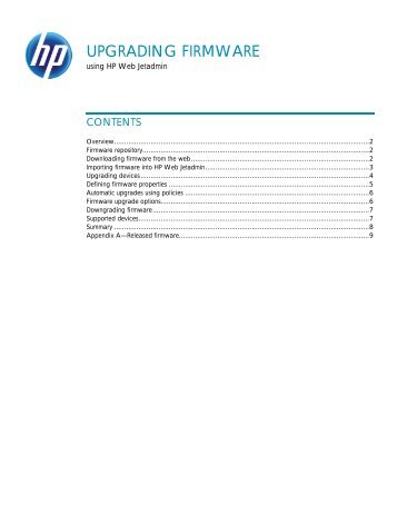 UPGRADING FIRMWARE - Software Archives