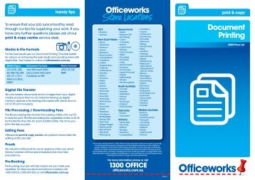 Document Printing - Officeworks