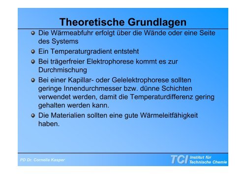 Gelelektrophorese - TCI @ Uni-Hannover.de